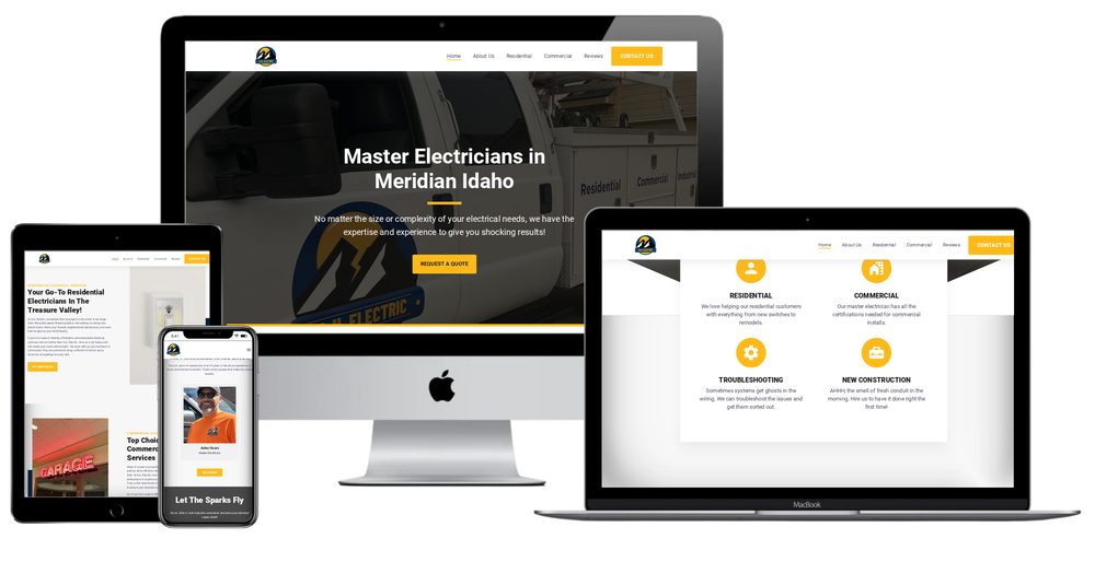 AJL Electric website built by Lamplighter Web Design