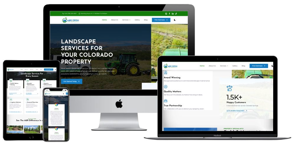 A&R Open Land Mowing LLC website built by Lamplighter Web Design