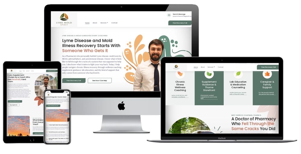 Lyme, Mold, Spirit website built by Lamplighter Web Design