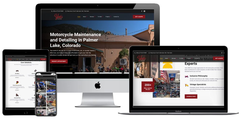 Yak's MMX website built by Lamplighter Web Design